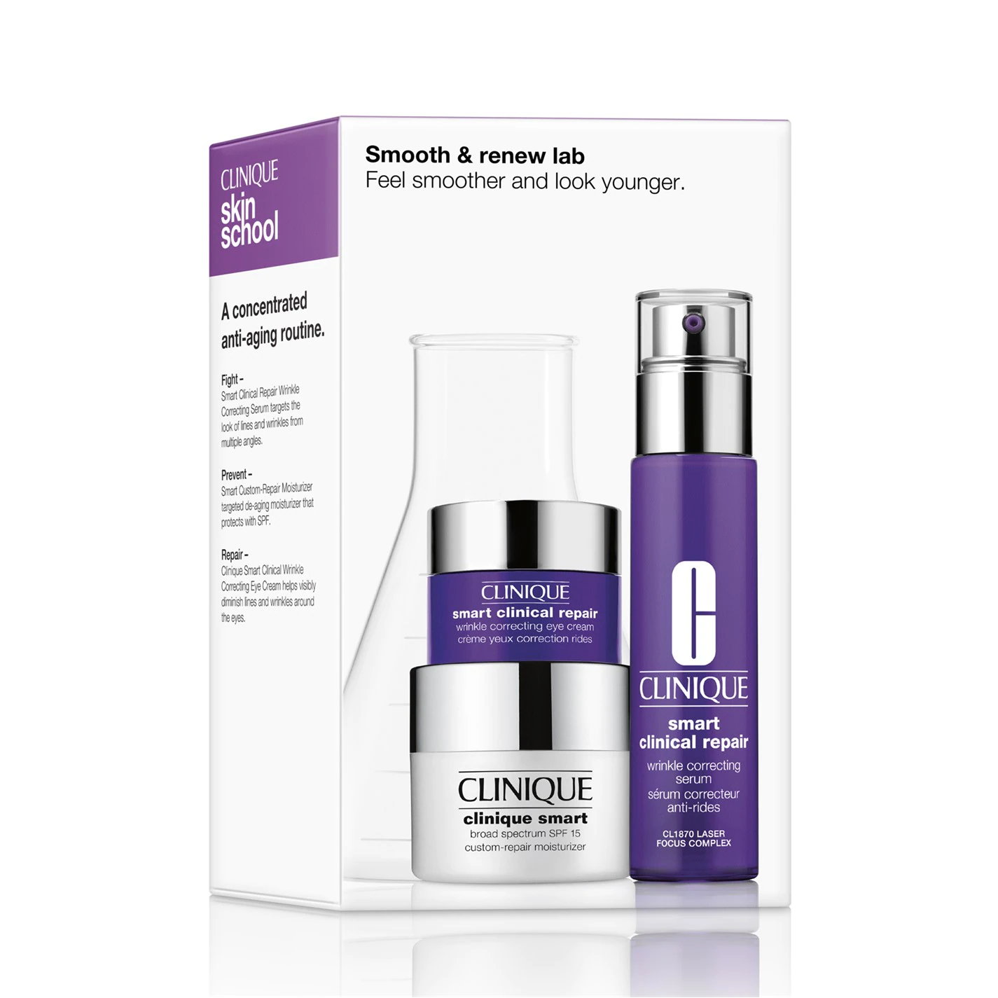 Clinique Clinique Smooth & Renew Lab Set 1 Clinique Clinique Smooth & Renew Lab Set